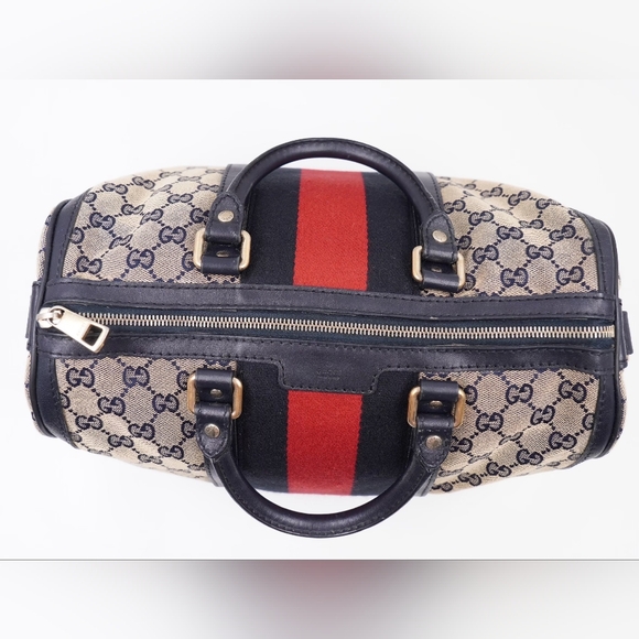 ❌️❌️SOLD❌️❌️BK23 💖 GUCCI GG Monogram Vintage Web Boston - Picture 3 of 16